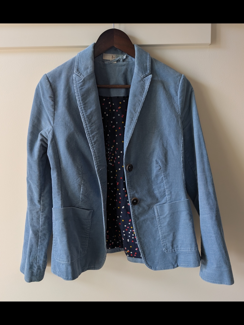 Boden Light Blue Corduroy Women's Blazer